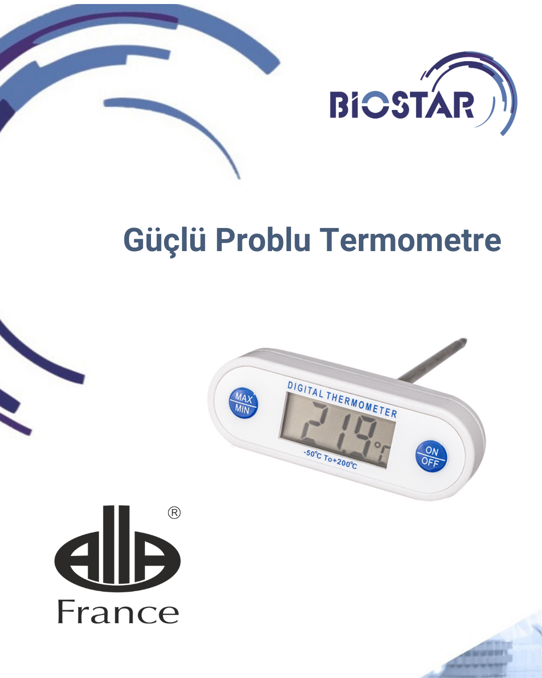 Güçlü Problu Termometre