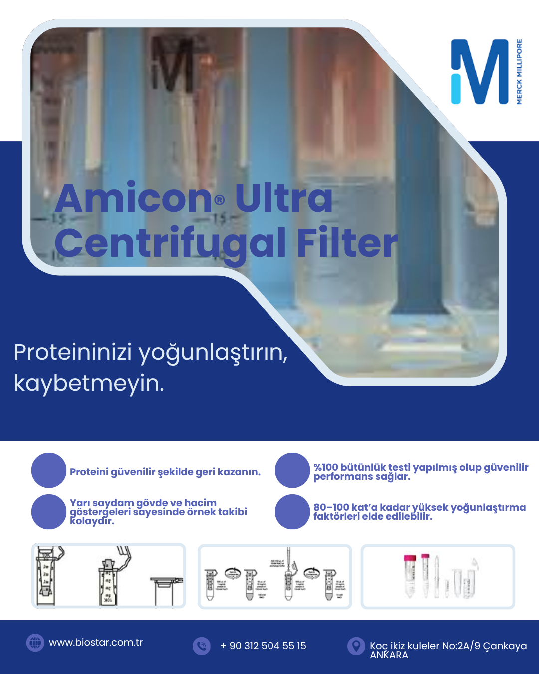 Amicon Ultra Santrifüj Tüpler