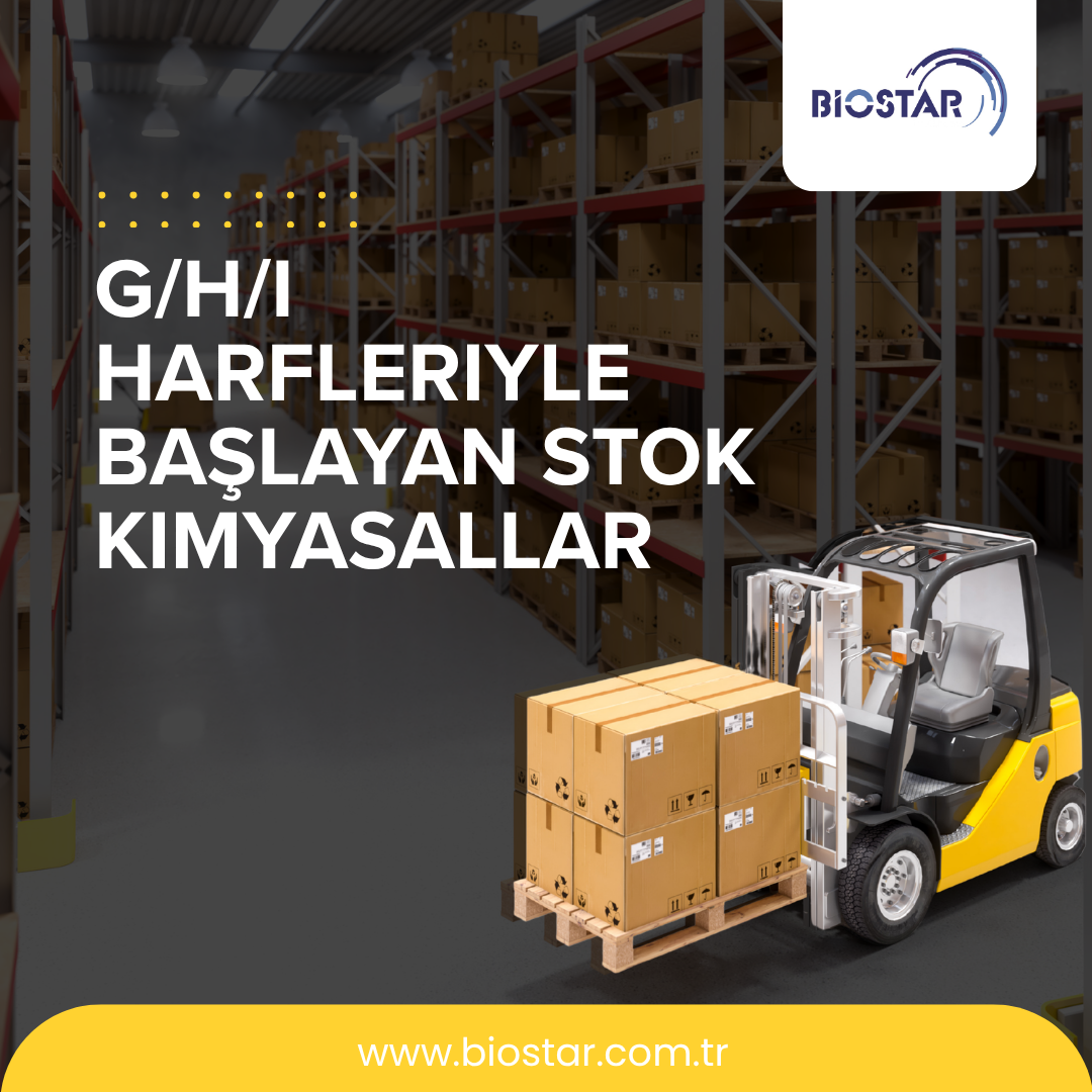 G/H/I harfi ile başlayan stok kimyasallar