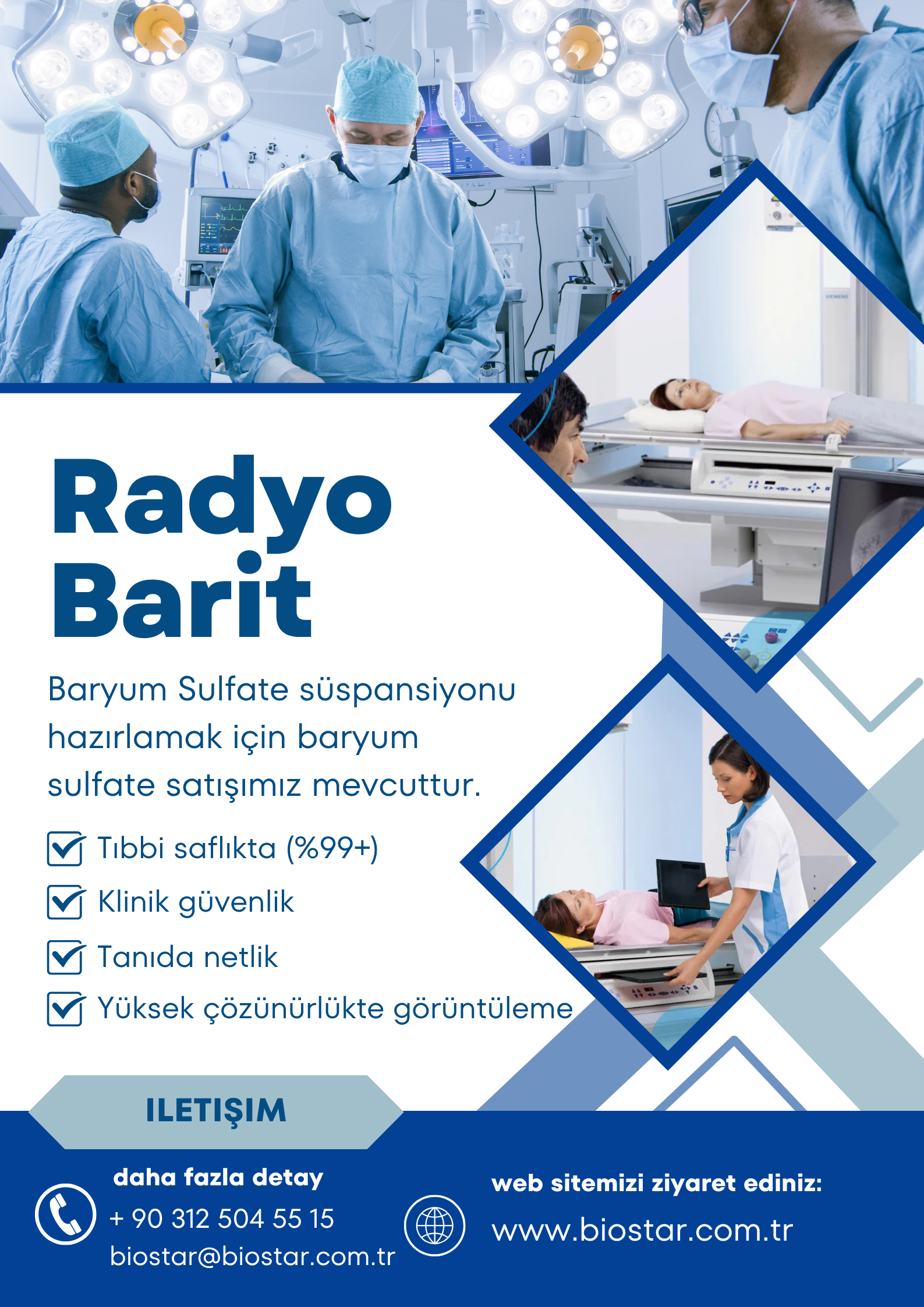 Tıbbi Saflıkta Barit Satışta!